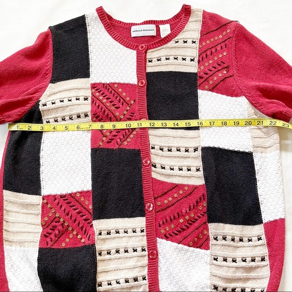 Alfred Dunner, Short Sleeve Cardigan Sweater, Size XL - Picture 3 of 7